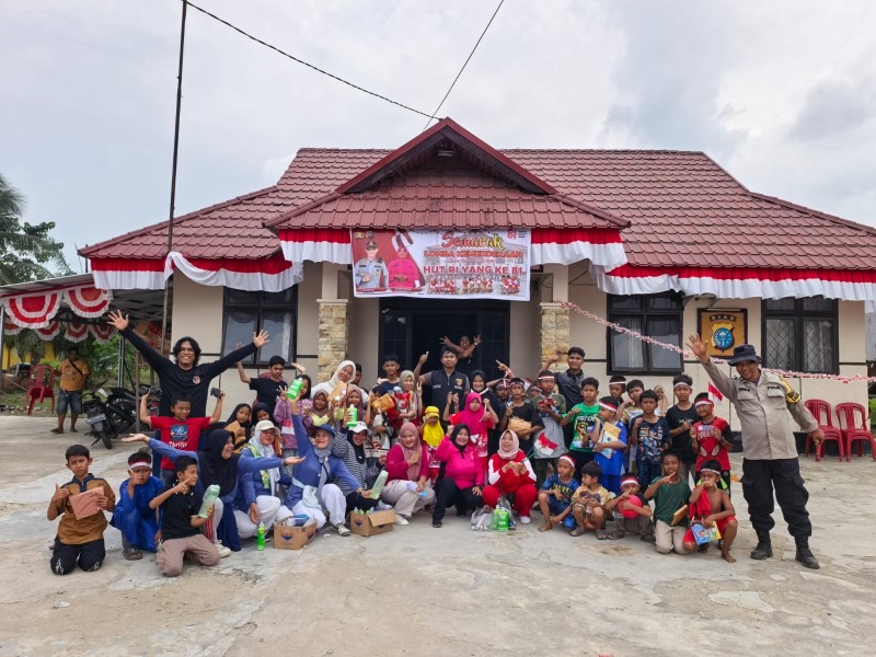 HUT ke-81 RI: Polsek Enok Wujudkan Semangat Kebersamaan Lewat Ajang Lomba