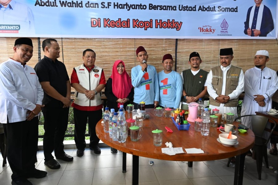Paslon Gubernur Riau Nomor 1 Abdul Wahid-SF Hariyanto Didukung 4 Cawako Pekanbaru
