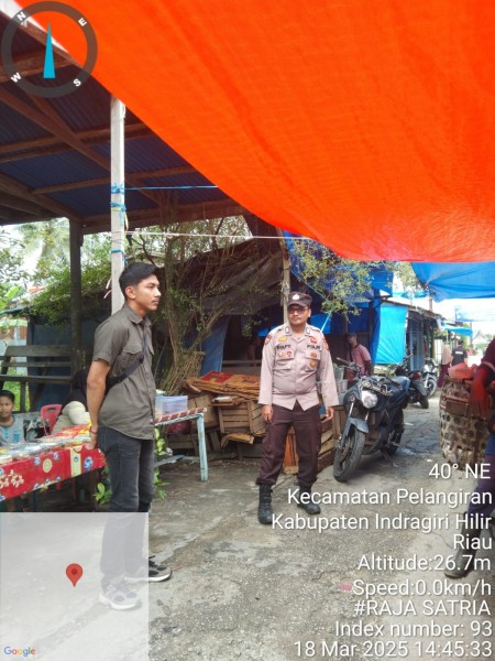 Kapolsek Pelangiran: Kehadiran Polisi di Pasar Wadai Cegah Tindak Kriminal