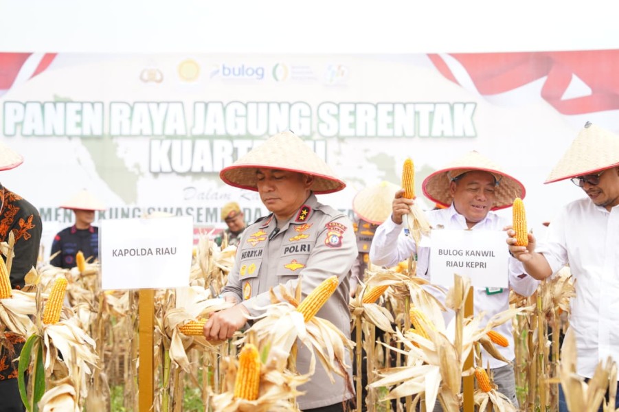 Polda Riau Gelar Panen Raya Serentak Kuartal III 2025
