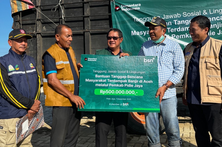 BSN dan BTN Bersinergi Bantu Pemulihan Warga Aceh Pasca Bencana