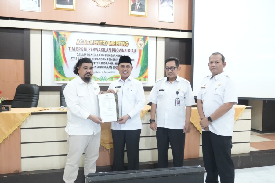 Bupati Inhil, Herman Tegaskan SKPD Wajib Siaga, Pemeriksaan Interim BPK Tak Boleh Terganggu