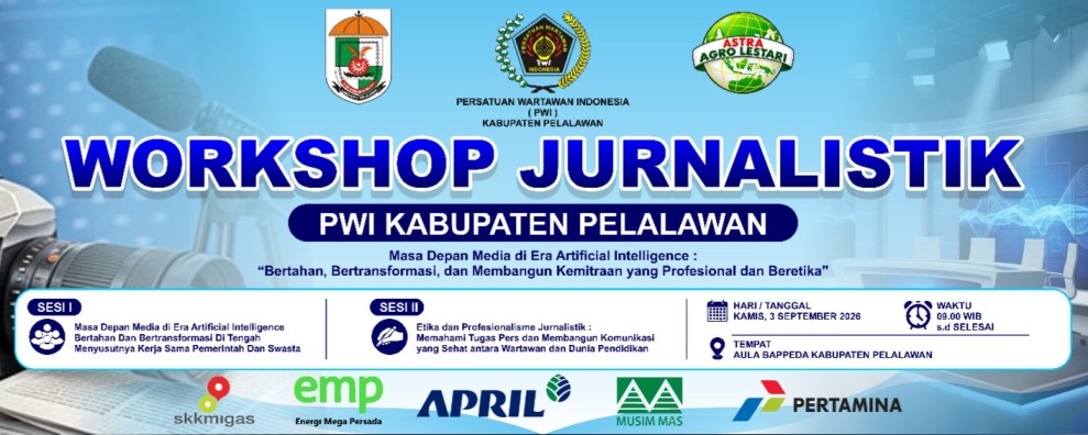 Kamis Besok, PWI Pelalawan Gelar Workshop Bahas Masa Depan Media di Era AI