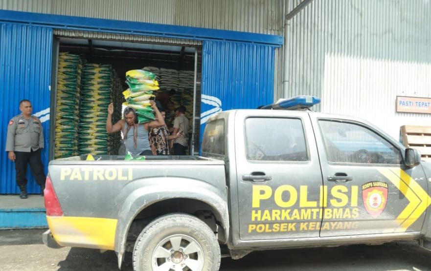 Polres Inhu Gelar Pasar Murah Serentak Stabilkan Harga Beras