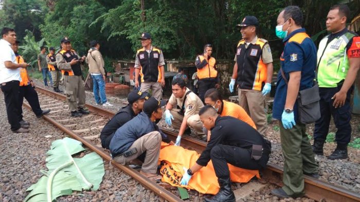 Wanita Tanpa Identitas Tewas Tertabrak Kereta Api di Ngagel Surabaya