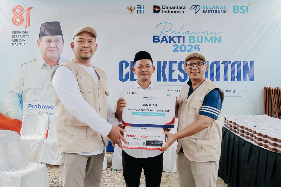 BSI Bawa Semangat Bangkit untuk Warga Huntara Lubuk Sidup Aceh Tamiang