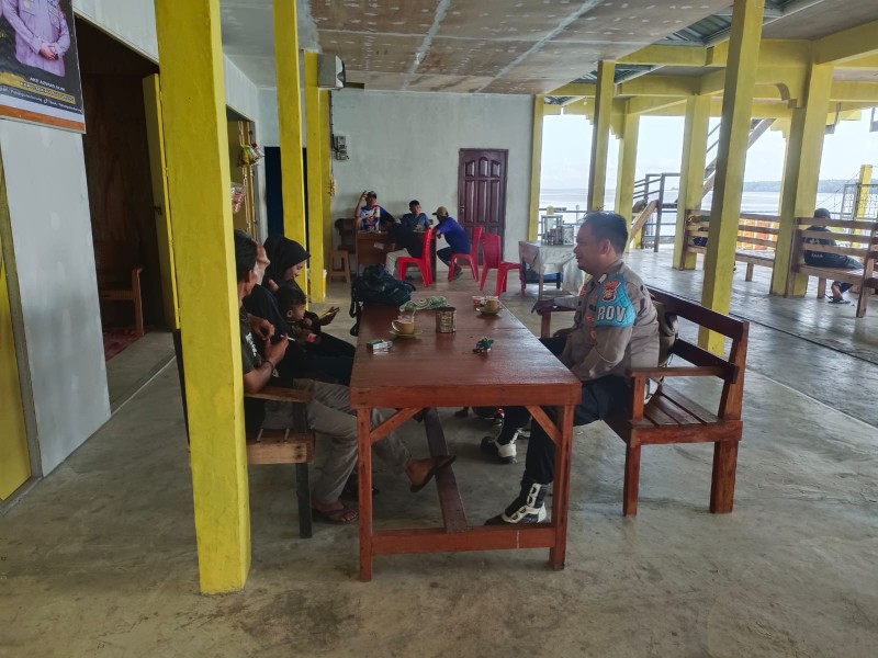 Polsek Pulau Burung Gelar KRYD, Tingkatkan Keamanan di Pelabuhan