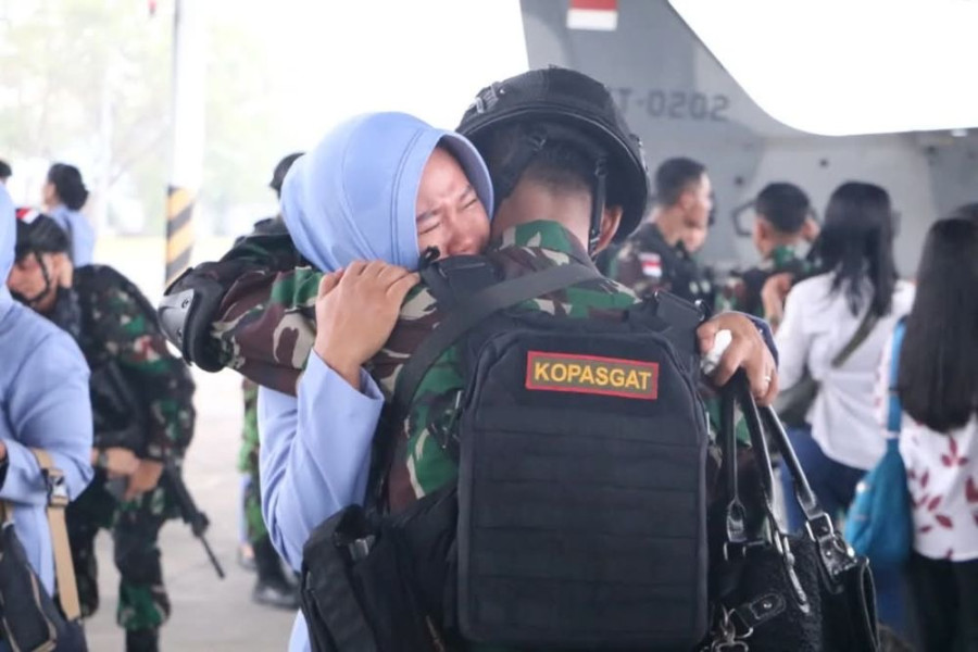 Danlanud Lepas 117 Prajurit Kopasgat ke Perbatasan Papua Nugini