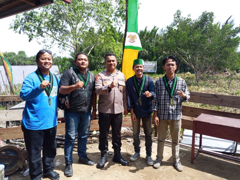 HMI TEMBILAHAN HADIRI MANGROVE INISIATIF POLRES INHIL