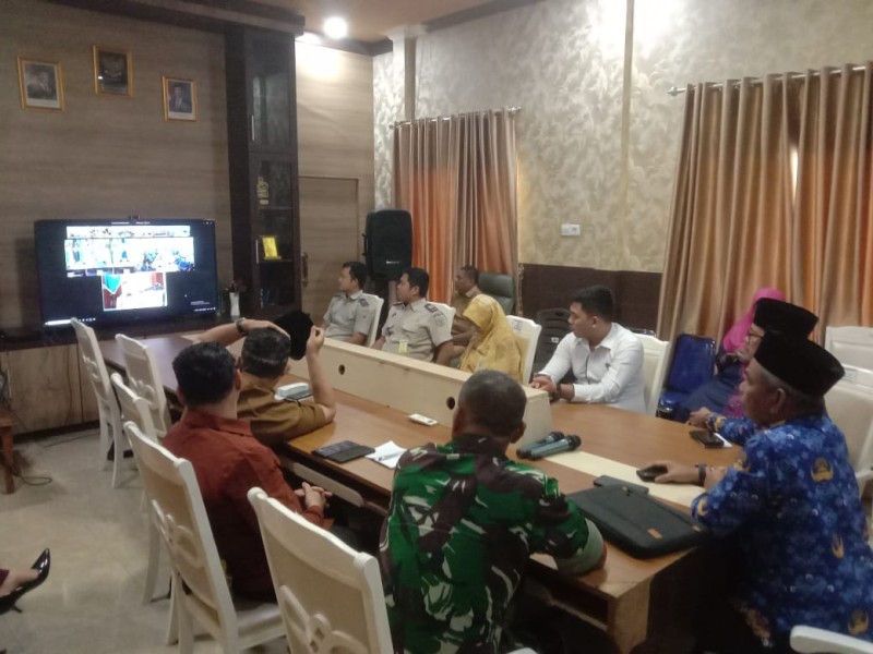 Rapat Koordinasi TPID Indragiri Hilir, Serma Nuryadi Sampaikan Komitmen TNI dalam Pengendalian Inflasi
