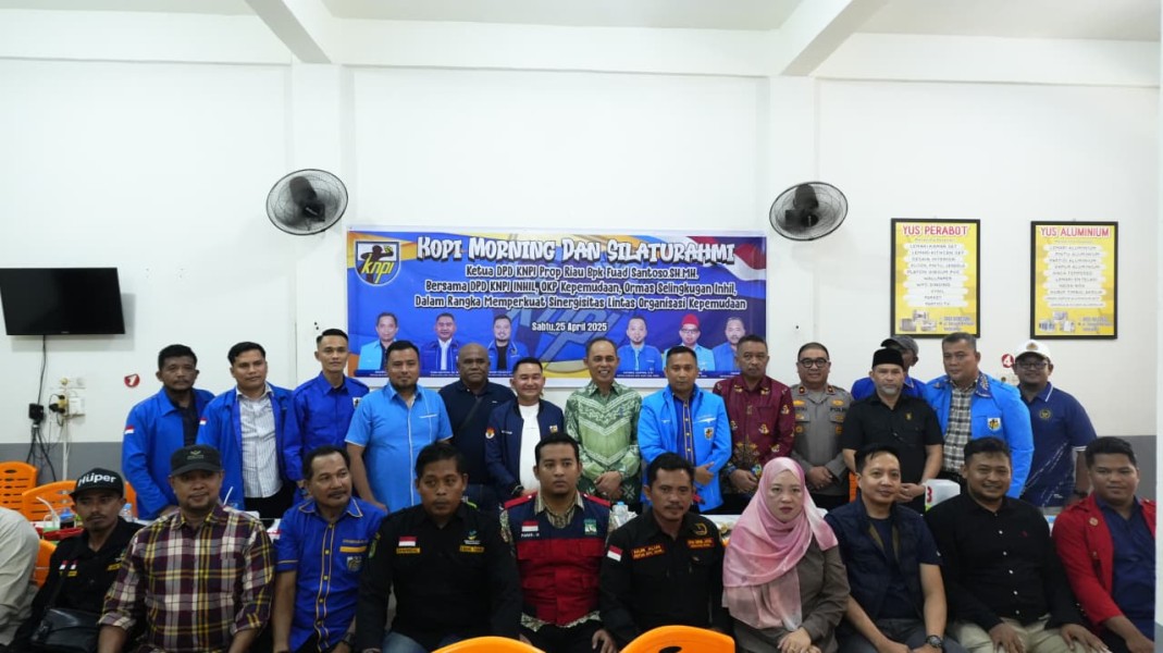 Bupati Inhil, Herman Dorong Peran Strategis Pemuda, KNPI Inhil Perkuat Kolaborasi Lewat Kopi Morning