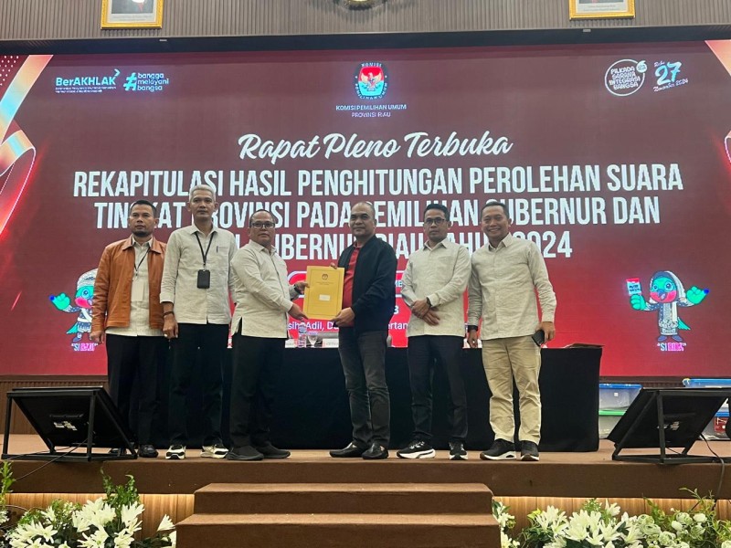 Hasil Pleno KPU Provinsi Riau: Tetapkan Abdul Wahid - SF. Hariyanto Gubernur dan Wakil Gubernur Riau Terpilih, Paslon Syamsuar-Mawardi Terima Lapang Dada