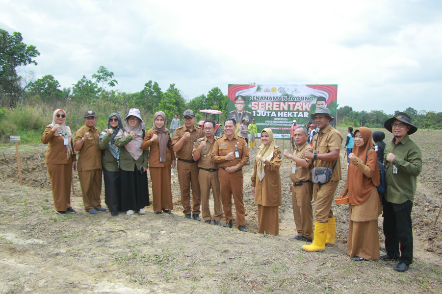 Distankan Realisasikan MoU Kementan dan Polri Melalui Penanaman Jagung Serentak