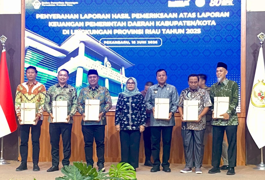 Pemkab Pelalawan Terima LHP LKPD 2025 dengan Predikat WTP