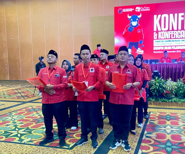 Andi Darma Taufik Terpilih sebagai Ketua DPC PDI Perjuangan Inhil