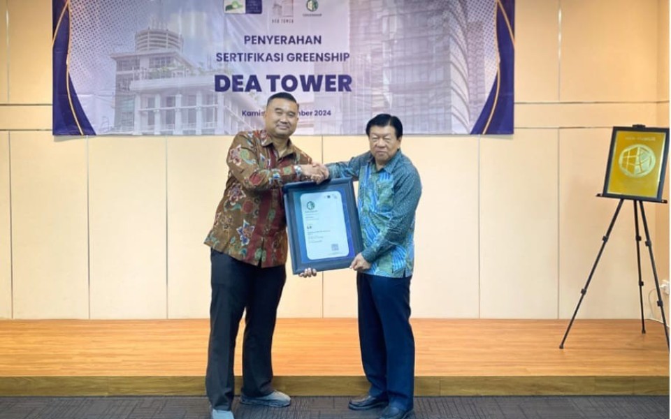 DEA Tower Raih Predikat Emas dari Green Building Council: Bukti Efisiensi Energi Mendukung Keberlanjutan