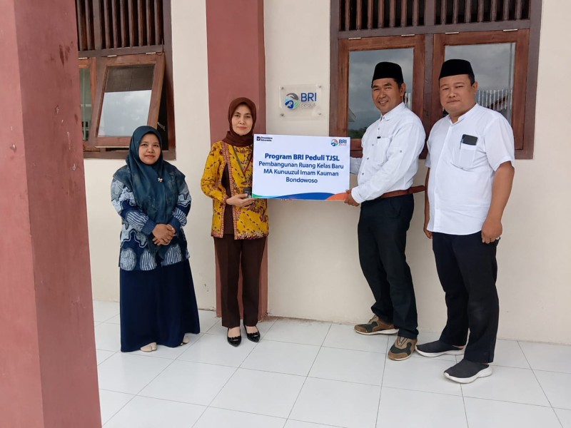 Ruang Belajar Baru untuk Masa Depan Anak Desa, BRI Bondowoso Bangun Kelas Madrasah Aliyah Kunuuzul Iman