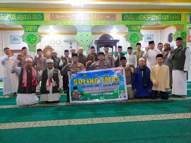 Suling Emas, Cara Polres Meranti Jajaran Makmurkan Masjid serta Jaga Kamtibmas