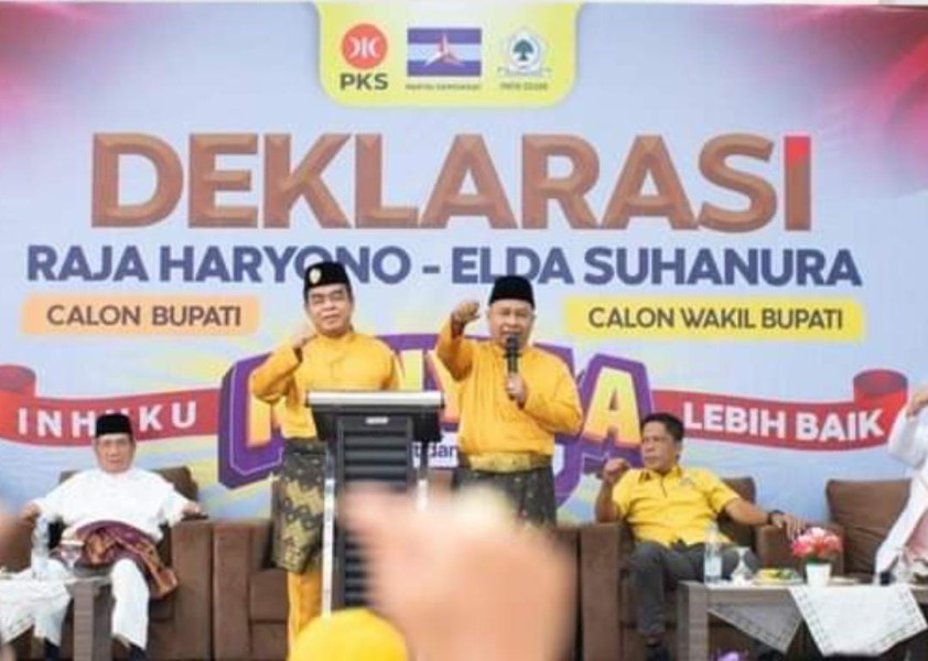 Pilkada Inhu 2024, Pasangan Haryono-Elda Resmi Daftar ke KPU