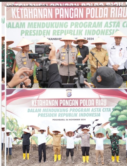 Dukung Program Asta Cita Presiden, Polda Riau Launching Ketahanan Swasembada Pangan untuk Indonesia Emas 2045