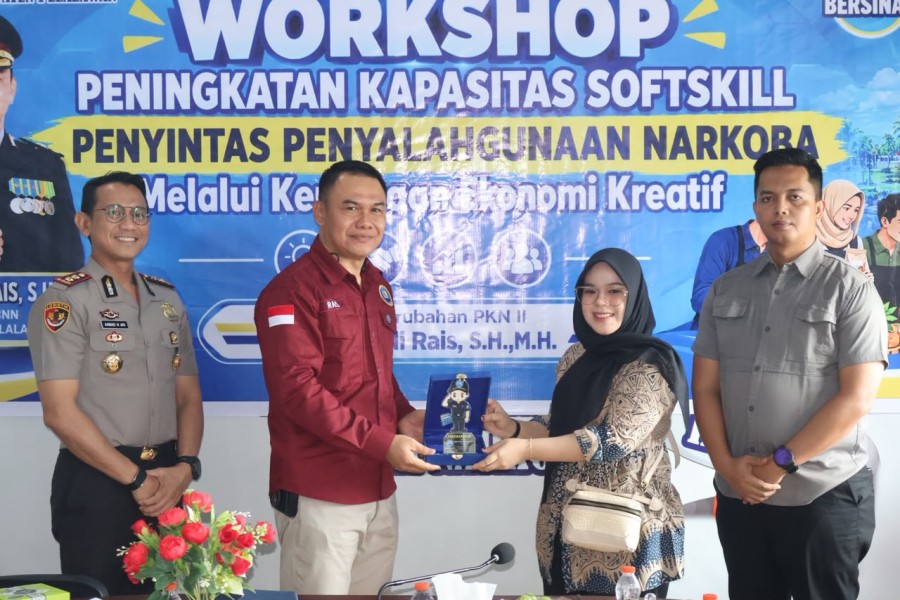 Polres Pelalawan dan BNN Bekali 20 Penyintas Narkoba Lewat Ekonomi Kreatif