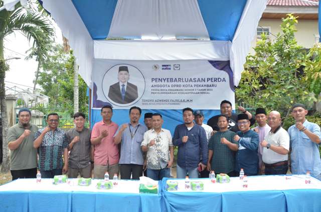 T Azwendi Fajri Gelar Penyebarluasan Perda Kesejahteraan Sosial di Jalan Bougenville Sail