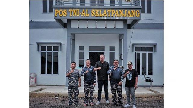 Wujudkan Silaturahmi Baik Wabup Kunjungi Pos TNI AL Selatpanjang