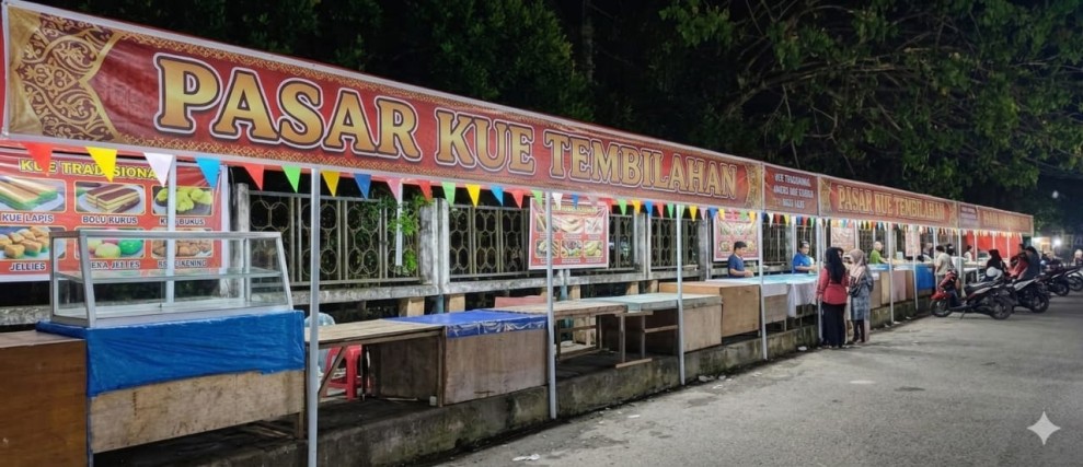 Bupati H. Herman Fasilitasi Lapak Terpusat untuk 66 UMKM Pedagang Kue Idul Adha di Jalan Kapten Mukhtar Tembilahan