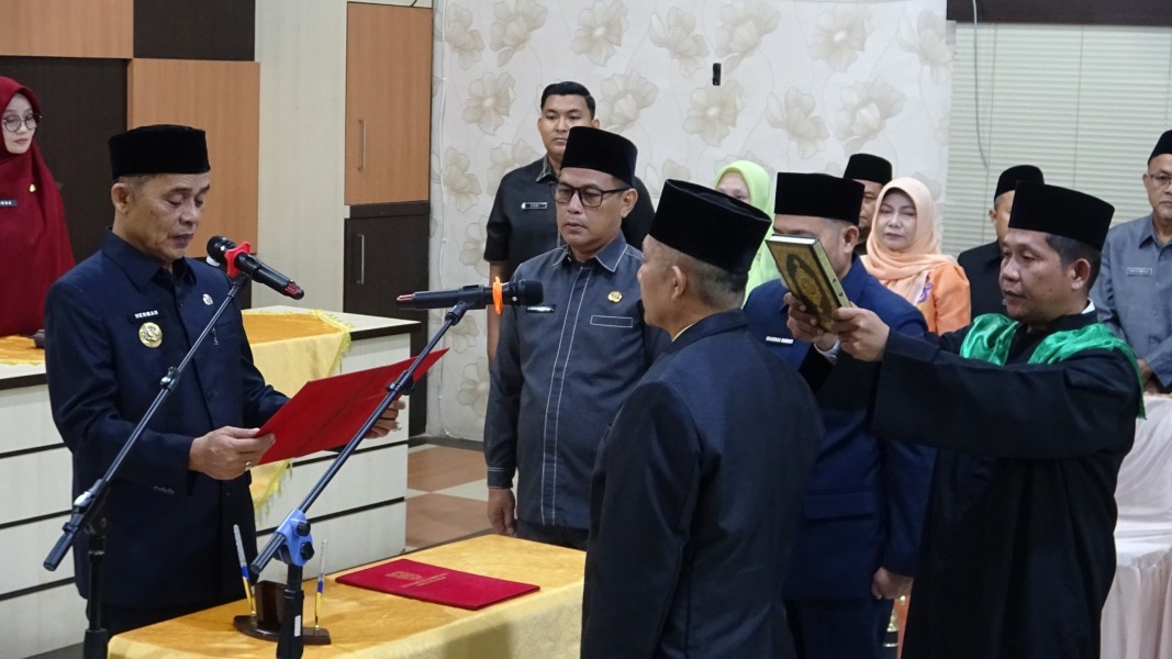 Bupati Inhil Herman Lantik 48 Pejabat, Penataan OPD Baru Dipacu Percepat Layanan Publik