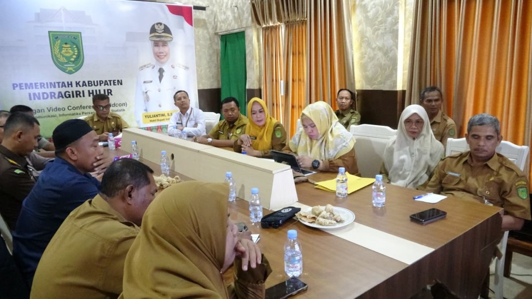 Pemkab Inhil Hadiri Rakor Pengendalian Inflasi Se-Provinsi Riau