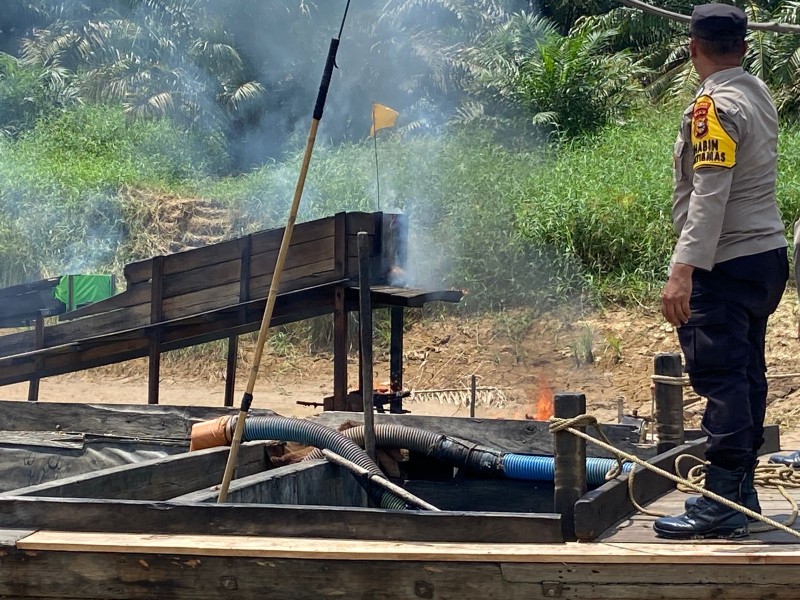 Polda Riau Lanjutkan Operasi PETI di Inhu, Dorongan Masyarakat Jadi Spirit Utama