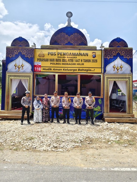 Kabag Ops Polres Inhil Cek Kesiapan Personel dan Kelengkapan Pospam SPBU Tempuling dalam Operasi Ketupat 2026