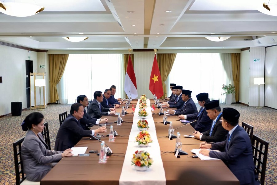 Prabowo Melangsungkan Pertemuan Bilateral dengan Presiden Vietnam