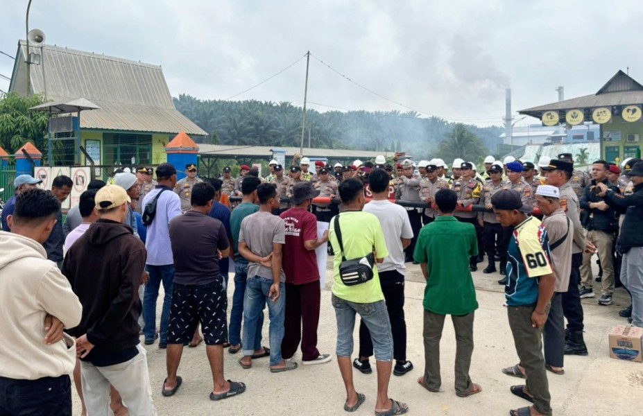 Petani Sawit Desa Penarikan Demo, PT. MUP Beli Murah Tak Sesuai Harga Pasar