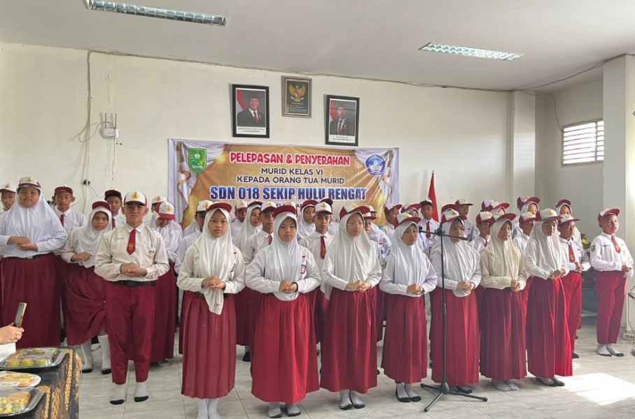 SDN 018 Sekip Hulu Tunjukkan Keteladanan, Acara Perpisahan Siswa Tanpa Bebani Orang Tua