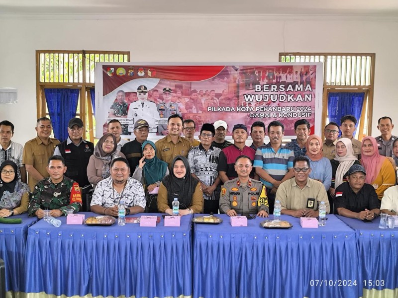 Camat Pekanbaru Kota Imbau Masyarakat Untuk Tidak Golput Serta Jaga Kondisi Tetap Kondusif dan Damai