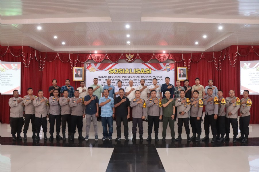 Polres Kampar Datangkan Langsung Densus 88, Sosialisasi Pencegahan Paham Radikal di Momentum Pilkada