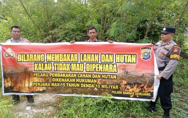 Polsek Bandar Sei Kijang Laksanakan Patroli dan Penyebaran Maklumat,Cegah Karhutla