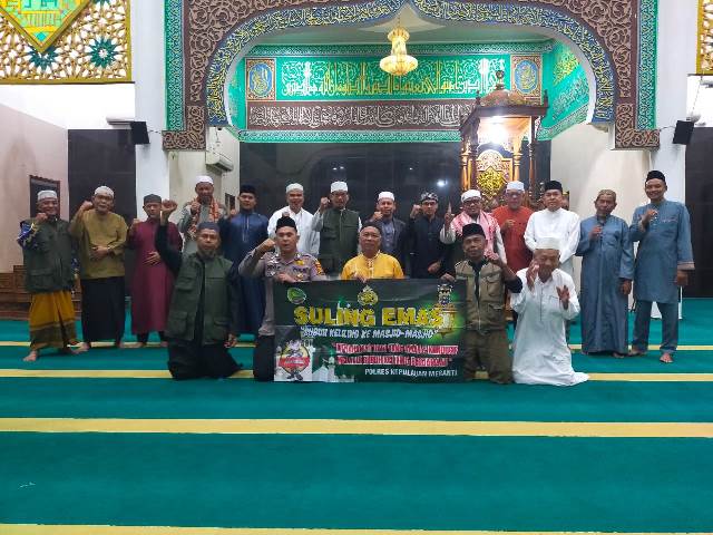 Suling Emas, Cara Polres Meranti dan Jajaran Makmurkan Masjid serta Jaga Kamtibmas