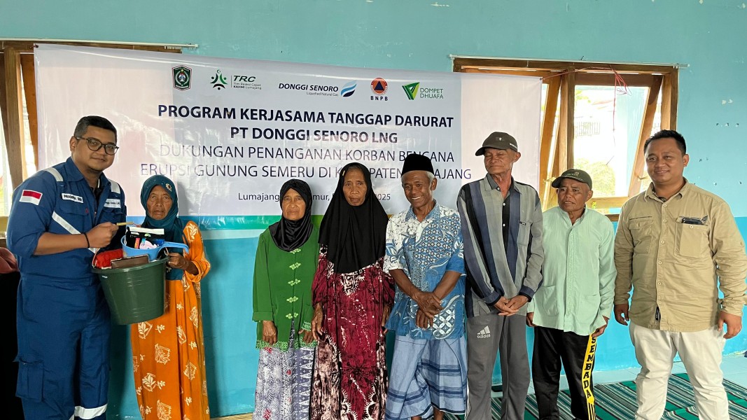 PT DSLNG Salurkan Bantuan Korban Semeru, Bupati Lumajang Mengapresiasi