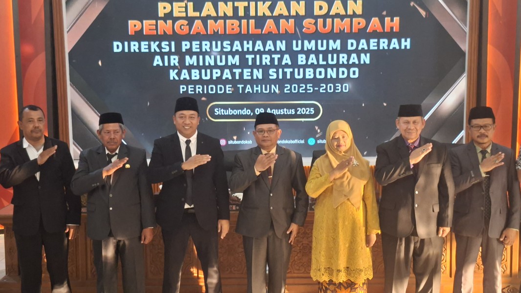 Bupati Situbondo Lantik Asyari Jadi Dirut PDAM Tirta Baluran, Targetkan 50 Ribu Pelanggan