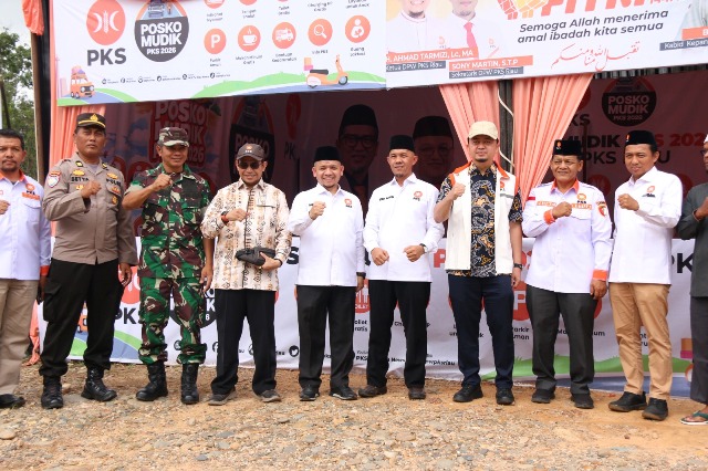DPW PKS Riau Resmikan Posko Mudik di XII Koto Kampar, Sediakan Fasilitas Lengkap