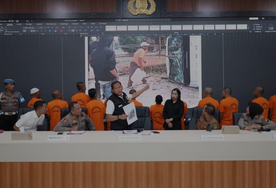 Polda Riau Tetapkan 13 Tersangka Pengrusakan PT SSL, Kerugian Capai Rp15 Miliar