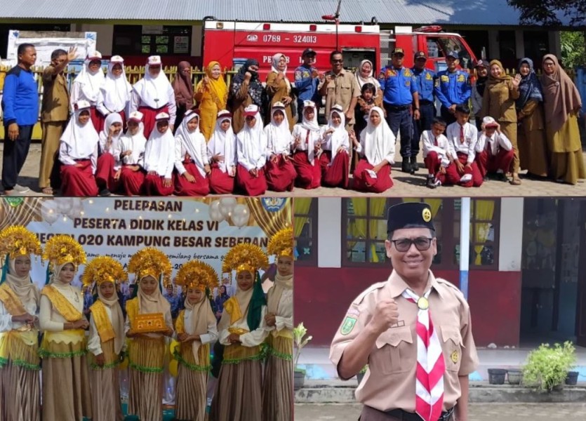 Tak Biasa! Orang Tua Siswa Hadirkan Mobil Damkar di Momen Kelulusan SDN 020 Rengat