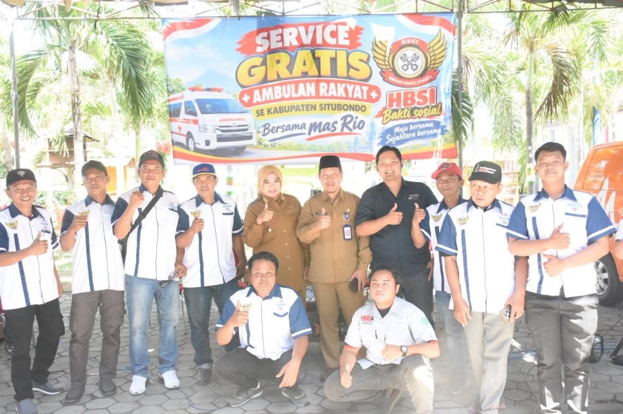 Pemkab Situbondo Kreatif, Gandeng Bengkel Lokal Servis Gratis 38 Ambulans Rakyat