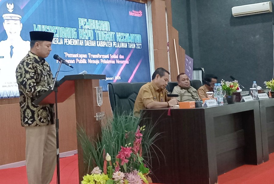 Wabup Husni Tamrin Buka Musrenbang RKPD Kecamatan se-Kabupaten Pelalawan