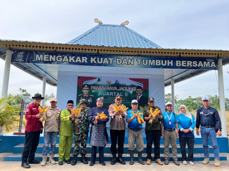 Benchmarking Ketahanan Pangan, Model Kemitraan Polres Inhil-PT.RSUP Jadi Percontohan Nasional