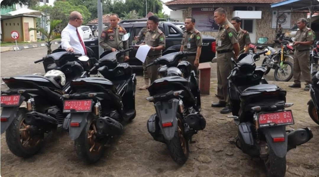 Satpol PP Musi Banyuasin Periksa Kendaraan Dinas dan Imbau Pemiliknya Taati Pembayaran Pajak