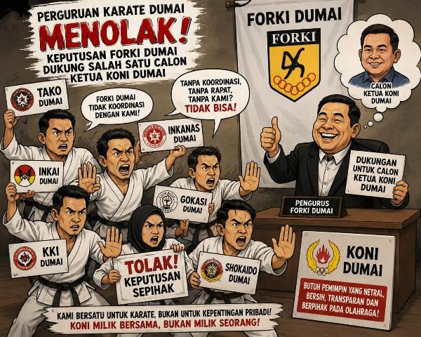 FORKI Dumai Disebut Tak Koordinasi dengan Perguruan Karate Terkait Pencalonan Ketua KONI