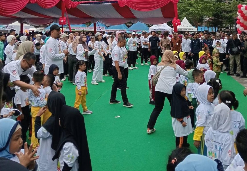 SMPN 1 Rengat Ikut Rayakan HAN, Permainan Tradisional Hidupkan Semangat Budaya